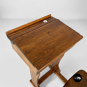 School desk in wood, 1930s