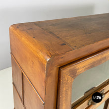 Load image into Gallery viewer, Chest of drawers in wood and glass, 1930s
