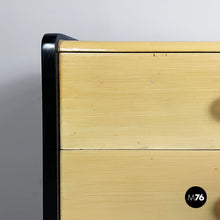 Load image into Gallery viewer, Chest of drawers in light and black wood, 1930s
