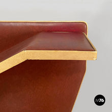 将图片加载到图库查看器，Wall console in burgundy and beige sky, 1950s
