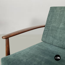 画像をギャラリービューアに読み込む, Green velvet armchairs, 1950s
