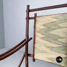 将图片加载到图库查看器，Sofa in fabric and bamboo, 1930s
