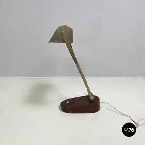 Adjustable table lamp in metal, 1930s