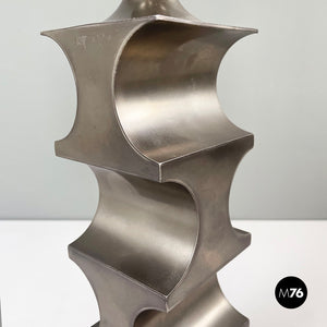 Geometrical table lamp in pewter, 1970s