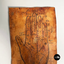 画像をギャラリービューアに読み込む, Leather sheet with hand drawing, 1950-1990s
