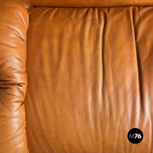Carica l'immagine nel visualizzatore di Gallery, Brown leather armchairs, 1970s
