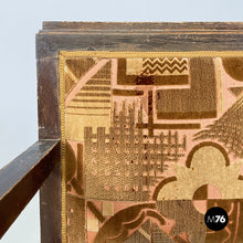 Load image into Gallery viewer, Armchairs in velvet and wood, 1930s
