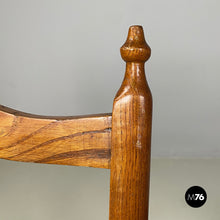 将图片加载到图库查看器，Armchairs in woven straw and wood, 1940s
