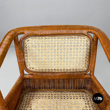 Load image into Gallery viewer, Armchairs in rattan and straw, 1960s
