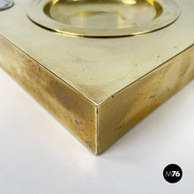 Load image into Gallery viewer, Square ashtray in brass, 1960s
