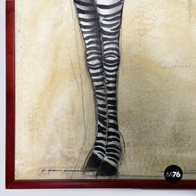 Load image into Gallery viewer, Painting of a zebra by Etiennette Johan, 1930s
