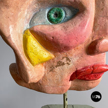 Carica l'immagine nel visualizzatore di Gallery, Head sculpture in terracotta, 1980s
