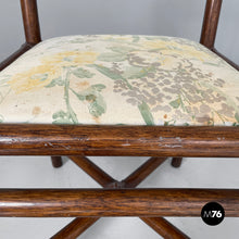 Load image into Gallery viewer, Chair in rattan and fabric, early 20th century

