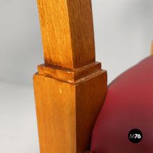 Carica l'immagine nel visualizzatore di Gallery, Wooden chairs with burgundy sky, 1940s
