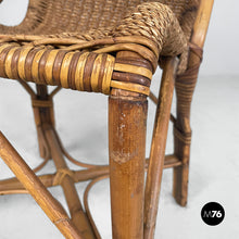Load image into Gallery viewer, Chairs in rattan, 1930s
