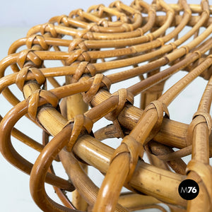 Stool in rattan, 1960s
