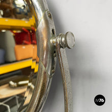 Load image into Gallery viewer, Wall mirror with shelf in glass and metal, 1930s
