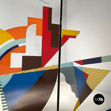 画像をギャラリービューアに読み込む, Floor mirror with geometric decoration, 1980s
