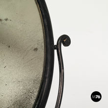 画像をギャラリービューアに読み込む, Black metal console with mirror, late 1800s
