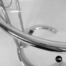 将图片加载到图库查看器，Coffe tables in steel and glass, 1980s
