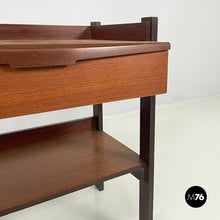 将图片加载到图库查看器，Wooden coffee table with shelves and drawer, 1960s
