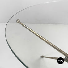 Carica l&#39;immagine nel visualizzatore di Gallery, Coffe table in glass and  burnished metal, 1960s
