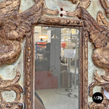 Load image into Gallery viewer, Mirrors in golden and light green wood, 1900s
