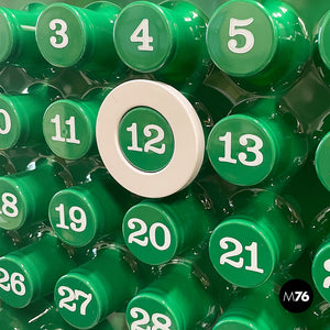 Wall perpetual green calendar by Giorgio Della Beffa for Ring A Date, 2000-2010s