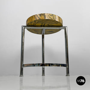 Wooden and metal coffee table, 1970s