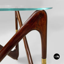 Carica l&#39;immagine nel visualizzatore di Gallery, Coffe table in glass and wood, 1950s
