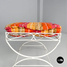 将图片加载到图库查看器，White iron stools, 1960s
