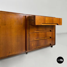 将图片加载到图库查看器，Wooden sideboard with casters, 1960s

