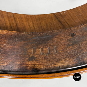 Round wooden coffee table, 1930s