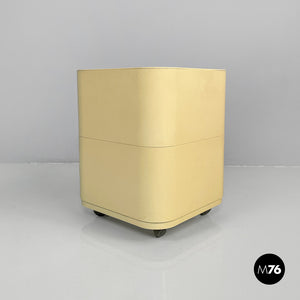 White plastic modular chest of drawers by Anna Castelli for Kartell, 1970s