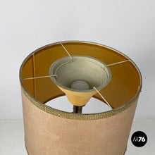 画像をギャラリービューアに読み込む, Velvet and brass floor lamp, 1940s
