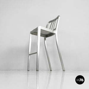 Stool in aluminum Hudson by Philippe Starck for Emeco, 2000s