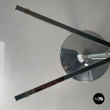 Carica l'immagine nel visualizzatore di Gallery, Coffee table in steel and smoked glass, 1970s

