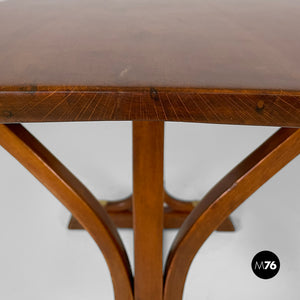 Dining tables in wood and brass, 1930s