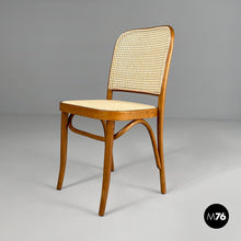 Load image into Gallery viewer, Chairs in beechwood and Vienna straw, 1970s
