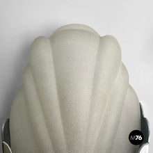 Load image into Gallery viewer, Shell-shaped wall lamps in glass and metal, 1930s
