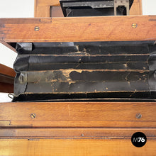 Load image into Gallery viewer, Analogue floor camera in wood and brass, 1900s
