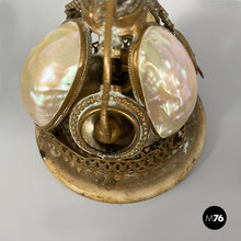 Load image into Gallery viewer, Hotel bell in mother-of-pearl and brass, mid 19th century.
