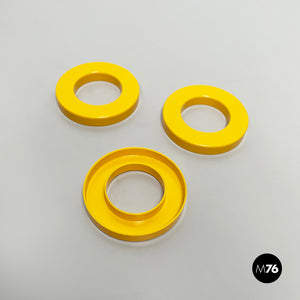 Yellow rings for the perpetual wall calendar by Ring A Date, 2020s