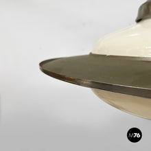 将图片加载到图库查看器，Chandelier in opaline glass and metal, 1930s
