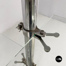 Load image into Gallery viewer, Bookcase in metal and glass, 1980s
