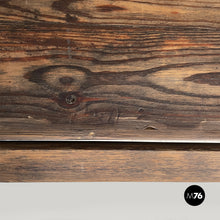Load image into Gallery viewer, Wooden and white cast iron bench, 1930s
