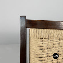 Charger l'image dans la galerie, Wood and straw armchairs, 1940s
