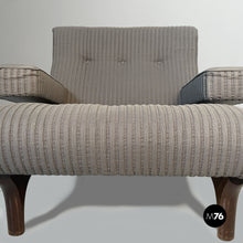 将图片加载到图库查看器，Armchair and pouf by Eugenio Gerli for Tecno, 1960s
