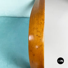 将图片加载到图库查看器，Armchairs in light blue and wood, 1950s
