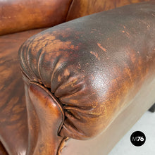 Load image into Gallery viewer, Armchairs in brown leather, 1920s
